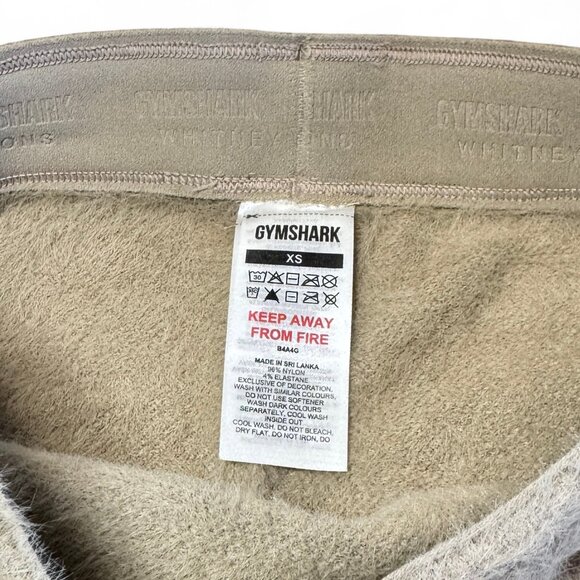 Gymshark Whitney Simmons High-Waisted Shorts Womens Size XS Eyelash Knit - BROWN - Picture 3 of 11